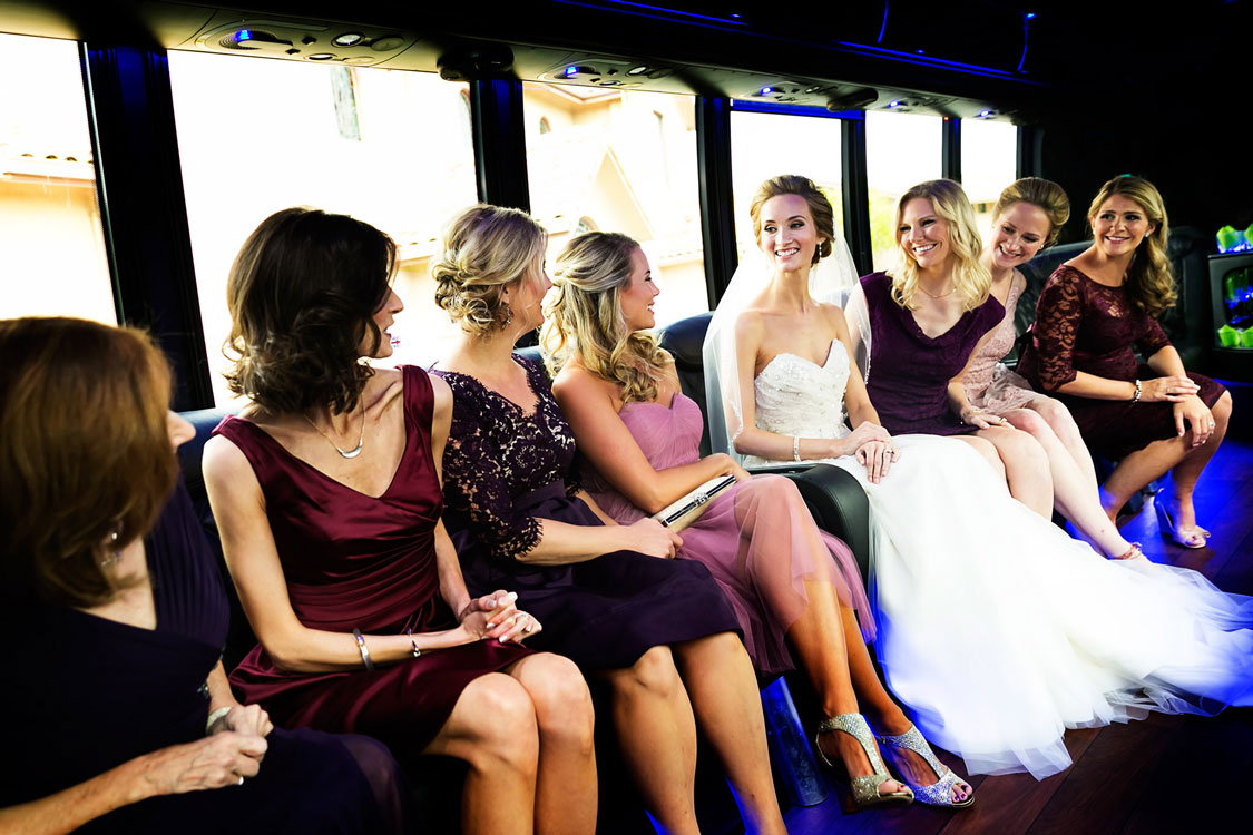 wedding transportation party bus